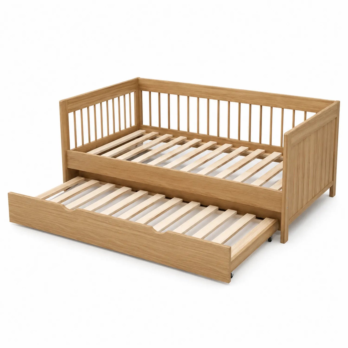 Lit gigogne en bois avec tiroir 200x90 cm